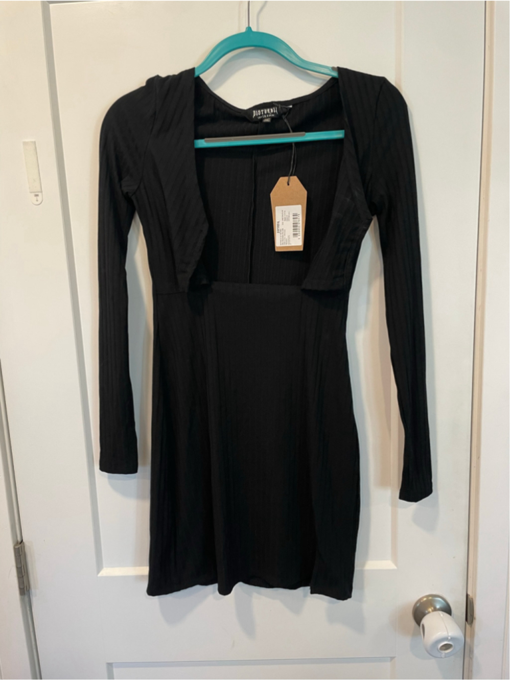 Women's Disturbia Black Eastwick Cut Out Mini Dress Size 4 Goth READ